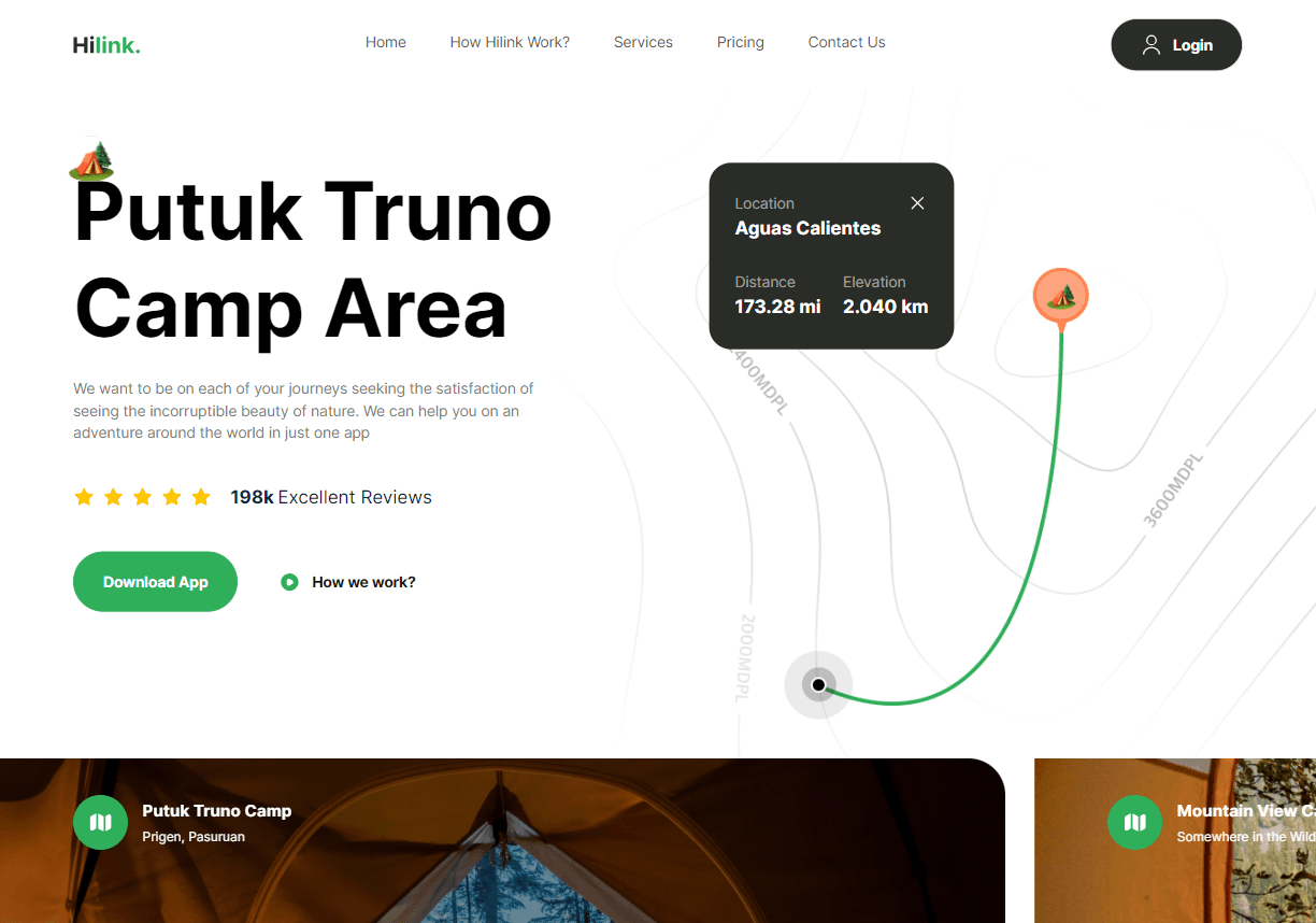 Hilink - Travel Landing Page